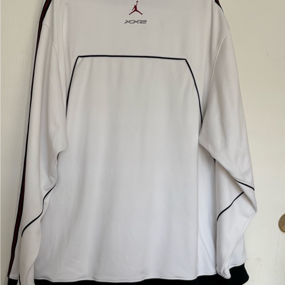 AUTHENTIC Jordan XX2 Mens Vintage 2007 Full Zip Jacket White Jordan Size Medium - Picture 2 of 3